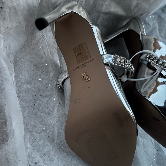 KURT GEIGER LONDON NWOT Women's Duke Pointed Toe Embellished High Heel Pumps - Picture 4 of 6